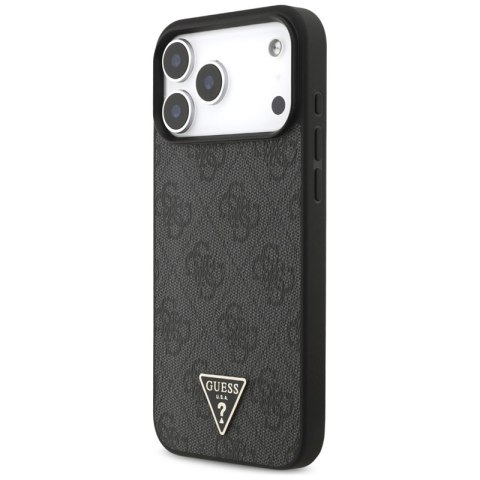 Guess 4G Strap Triangle Logo MagSafe - Etui do iPhone 17 Pro Max (czarny) Guess 4G Strap Triangle Logo MagSafe - Etui do iPhone 17 Pro Max (czarny)