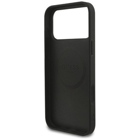 Guess 4G Strap Triangle Logo MagSafe - Etui do iPhone 17 Pro Max (czarny) Guess 4G Strap Triangle Logo MagSafe - Etui do iPhone 17 Pro Max (czarny)