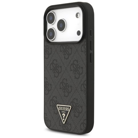 Guess 4G Strap Triangle Logo MagSafe - Etui do iPhone 17 Pro (czarny) Guess 4G Strap Triangle Logo MagSafe - Etui do iPhone 17 Pro (czarny)
