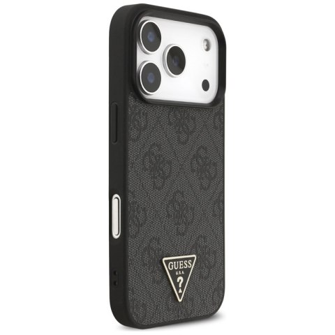Guess 4G Strap Triangle Logo MagSafe - Etui do iPhone 17 Pro (czarny) Guess 4G Strap Triangle Logo MagSafe - Etui do iPhone 17 Pro (czarny)