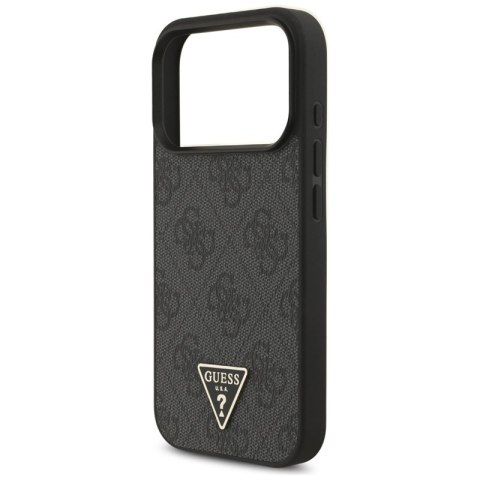 Guess 4G Strap Triangle Logo MagSafe - Etui do iPhone 17 Pro (czarny) Guess 4G Strap Triangle Logo MagSafe - Etui do iPhone 17 Pro (czarny)