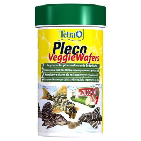 TETRA Pleco Veggie Wafers 100 ml pokarm roślinny dla ryb dennych (T198951) TETRA Pleco Veggie Wafers 100 ml pokarm roślinny dla ryb dennych (T198951)