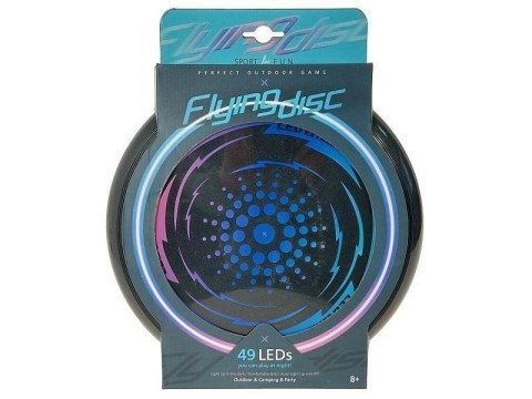 Dysk latający 27cm z akumulatorem światło 49 LEDs