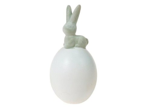 Figurka ceramiczna jajko z zającem MIX Figurka ceramiczna jajko z zającem MIX