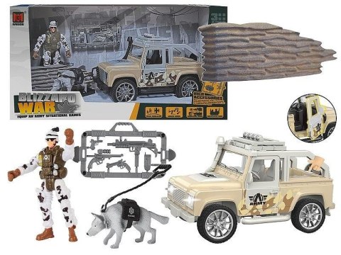 Jeep wojskowy z akcesoriami Jeep wojskowy z akcesoriami