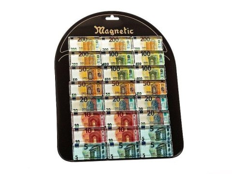 Magnes szklany - waluta euro (24szt) Magnes szklany - waluta euro (24szt)