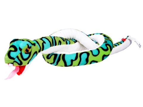 Maskotka duży pluszowy Wąż zielony boa 142cm 13379 Maskotka duży pluszowy Wąż zielony boa 142cm 13379