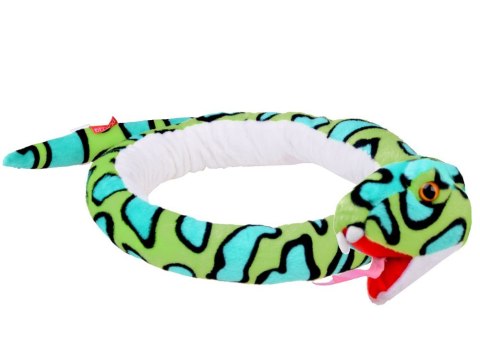 Maskotka duży pluszowy Wąż zielony boa 142cm 13379 Maskotka duży pluszowy Wąż zielony boa 142cm 13379