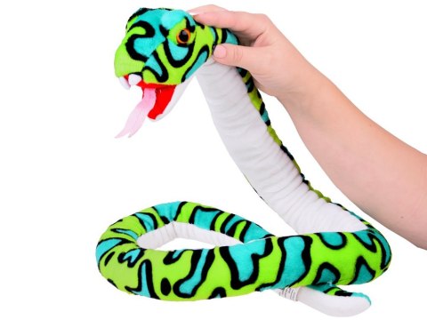 Maskotka duży pluszowy Wąż zielony boa 142cm 13379 Maskotka duży pluszowy Wąż zielony boa 142cm 13379