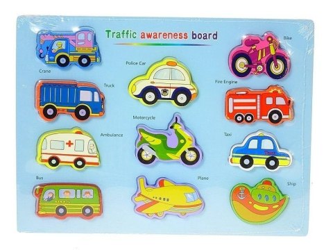Puzzle drewniane Pojazdy Puzzle drewniane Pojazdy