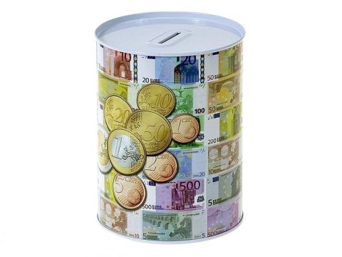 Skarbonka duża metalowa waluta Euro Skarbonka duża metalowa waluta Euro