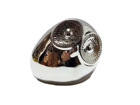 Sowa srebrna ceramiczna 11cm Sowa srebrna ceramiczna 11cm