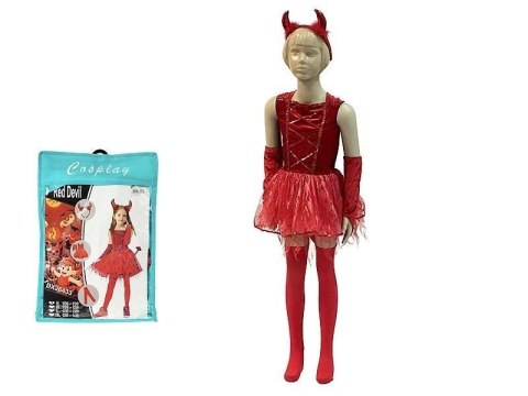 Strój karnawałowy diablica rozm. 100-110cm Strój karnawałowy diablica rozm. 100-110cm