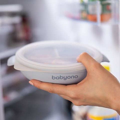 1661/01 TALERZ SILIKONOWY Z PRZYSSAWKĄ I PRZYKRYWKĄ NIEBIESKI 1661/01 TALERZ SILIKONOWY Z PRZYSSAWKĄ I PRZYKRYWKĄ NIEBIESKI