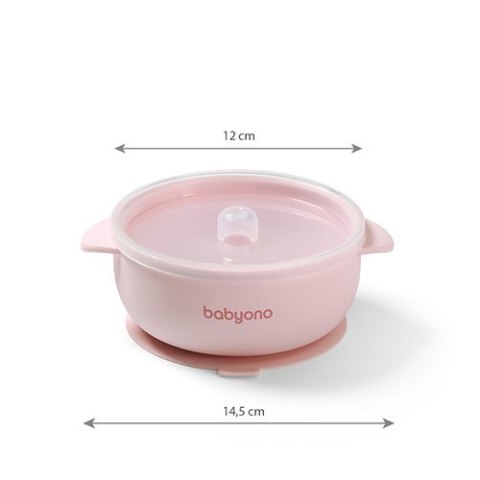 1662/02 MISECZKA Z PRZYSSAWKĄ I PRZYKRYWKĄ SILIKONOWA RÓŻOWY 1662/02 MISECZKA Z PRZYSSAWKĄ I PRZYKRYWKĄ SILIKONOWA RÓŻOWY