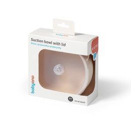 1662/03 MISECZKA Z PRZYSSAWKA I PRZYKRYWKĄ SILIKONOWA BEŻOWY