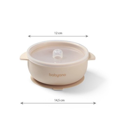 1662/03 MISECZKA Z PRZYSSAWKA I PRZYKRYWKĄ SILIKONOWA BEŻOWY 1662/03 MISECZKA Z PRZYSSAWKA I PRZYKRYWKĄ SILIKONOWA BEŻOWY