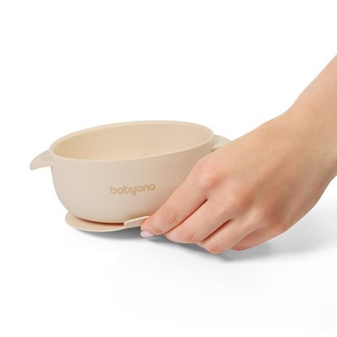 1662/03 MISECZKA Z PRZYSSAWKA I PRZYKRYWKĄ SILIKONOWA BEŻOWY 1662/03 MISECZKA Z PRZYSSAWKA I PRZYKRYWKĄ SILIKONOWA BEŻOWY