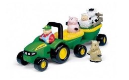 John Deere traktor grający ze zwierzątkami TOMY