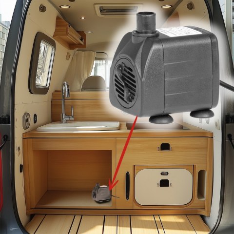 Kruger Meier HydroSpark All Connect - pompa wody 1500l/h 12V i 230V Kruger Meier HydroSpark All Connect - pompa wody 1500l/h 12V i 230V
