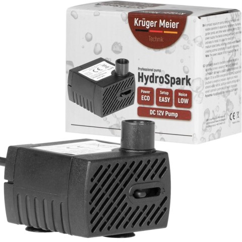 Kruger Meier HydroSpark All Connect - pompa wody 300l/h 12V i 230V Kruger Meier HydroSpark All Connect - pompa wody 300l/h 12V i 230V