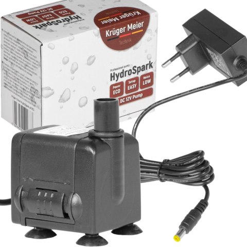 Kruger Meier HydroSpark All Connect - pompa wody 450l/h 12V i 230V Kruger Meier HydroSpark All Connect - pompa wody 450l/h 12V i 230V