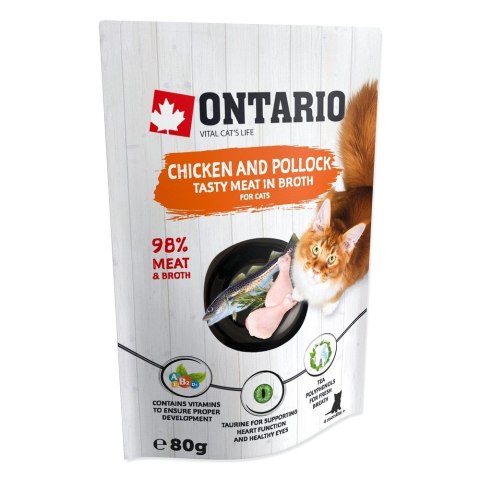 ONTARIO saszetka Kurczak i dorsz w rosole opak. 15x80g (213-30320) ONTARIO saszetka Kurczak i dorsz w rosole opak. 15x80g (213-30320)
