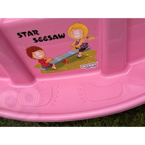 WOOPIE Bujak Wieloosobowy STAR Huśtawka Równoważna Różowa WOOPIE Bujak Wieloosobowy STAR Huśtawka Równoważna Różowa