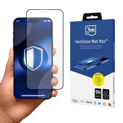 3mk HardGlass Matt Max - Matowe szkło hartowane do iPhone 17 Pro