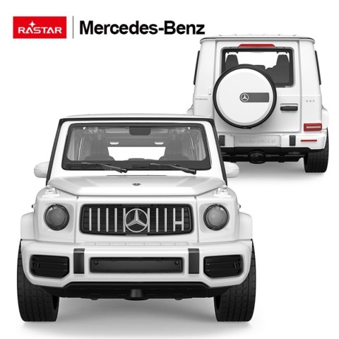 Autko Metalowe 1/32 Mercedes-Benz AMG G63 z Dźwiękiem Białe RASTAR Autko Metalowe 1/32 Mercedes-Benz AMG G63 z Dźwiękiem Białe RASTAR