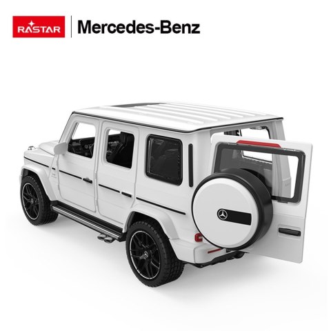 Autko Metalowe 1/32 Mercedes-Benz AMG G63 z Dźwiękiem Białe RASTAR Autko Metalowe 1/32 Mercedes-Benz AMG G63 z Dźwiękiem Białe RASTAR