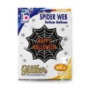 Balon Foliowy Halloween Sieć Pająka holo 46 cm