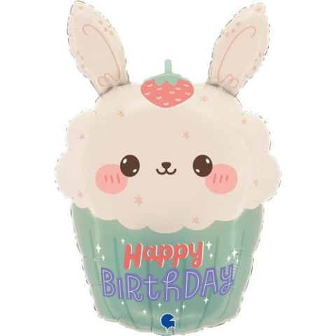 Balon foliowy Bunny Cupcake 61 cm
