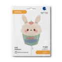Balon foliowy Bunny Cupcake 61 cm