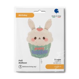 Balon foliowy Bunny Cupcake 61 cm