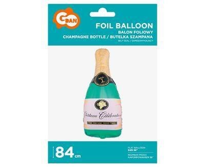 Balon foliowy Butelka Szampana, 73x31 cm