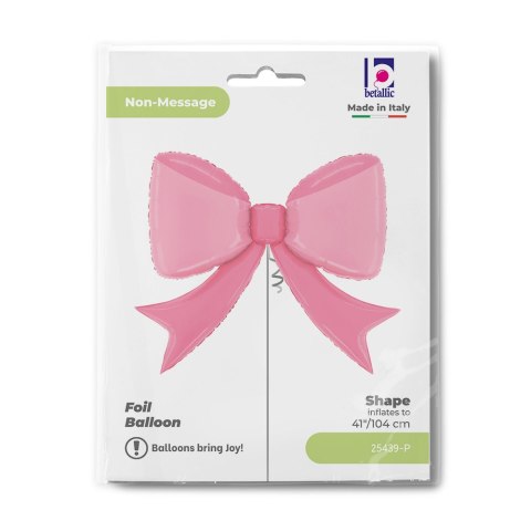 Balon foliowy Kokarda Pretty Pink 90 cm Balon foliowy Kokarda Pretty Pink 90 cm