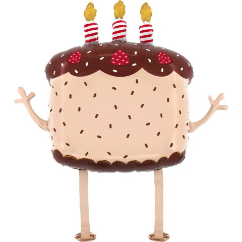 Balon foliowy chodzący Tort Urodzinowy Kawaii 69 cm Balon foliowy chodzący Tort Urodzinowy Kawaii 69 cm