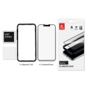 Crong 3D Armour Glass - Szkło hartowane iPhone 16e / iPhone 14 / iPhone 13 / iPhone 13 Pro + ramka instalacyjna