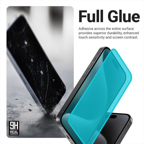 Crong 3D Armour Glass - Szkło hartowane iPhone 16e / iPhone 14 / iPhone 13 / iPhone 13 Pro + ramka instalacyjna Crong 3D Armour Glass - Szkło hartowane iPhone 16e / iPhone 14 / iPhone 13 / iPhone 13 Pro + ramka instalacyjna