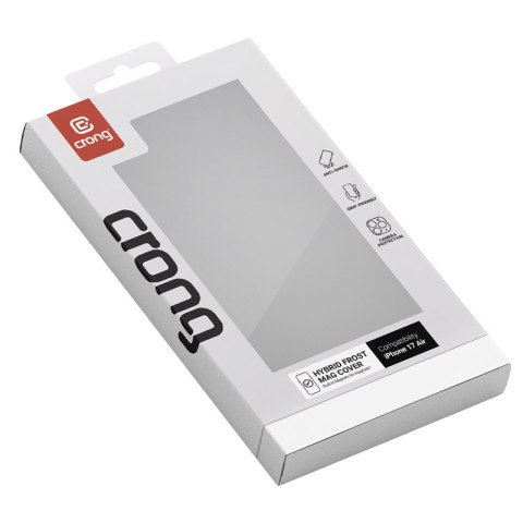 Crong Hybrid Frost MAG Cover - Etui MagSafe iPhone 17 Air (czarny) Crong Hybrid Frost MAG Cover - Etui MagSafe iPhone 17 Air (czarny)