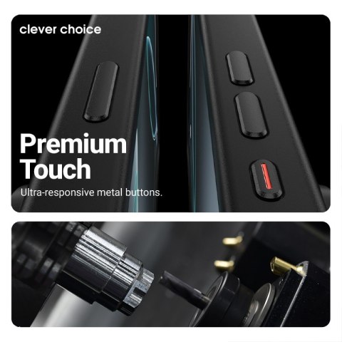 Crong Hybrid Frost MAG Cover - Etui MagSafe iPhone 17 Pro Max (czarny) Crong Hybrid Frost MAG Cover - Etui MagSafe iPhone 17 Pro Max (czarny)