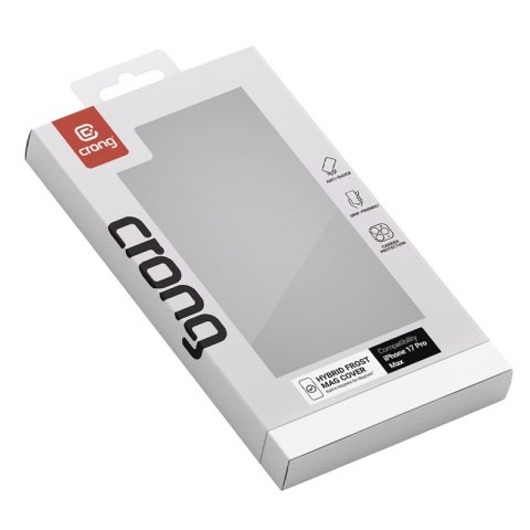 Crong Hybrid Frost MAG Cover - Etui MagSafe iPhone 17 Pro Max (czarny) Crong Hybrid Frost MAG Cover - Etui MagSafe iPhone 17 Pro Max (czarny)
