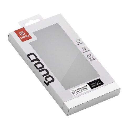 Crong Hybrid Frost MAG Cover - Etui MagSafe iPhone 17 Pro (czarny) Crong Hybrid Frost MAG Cover - Etui MagSafe iPhone 17 Pro (czarny)