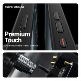 Crong Hybrid Frost MAG Cover - Etui MagSafe iPhone 17 (czarny)