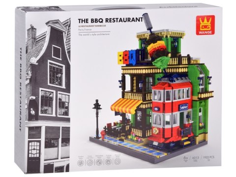 Klocki SERIA Świat-architektura stylu RESTAURACJA BBQ Paryż 1922ele ZA5749 Klocki SERIA Świat-architektura stylu RESTAURACJA BBQ Paryż 1922ele ZA5749