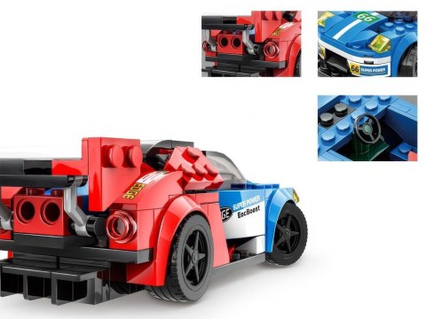 Klocki techniczne Sportowe auto NIEBIESKO-CZERWONE 138-elementów ZA5744 Klocki techniczne Sportowe auto NIEBIESKO-CZERWONE 138-elementów ZA5744