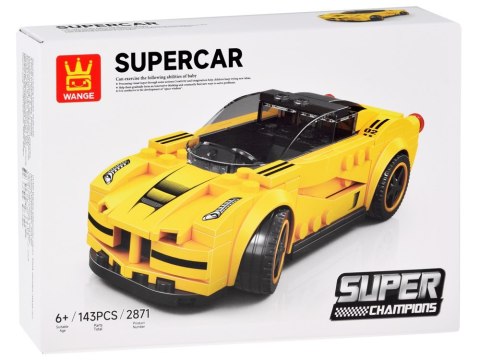 Klocki techniczne Sportowe auto ŻÓŁTE 143-elementy + naklejki ZA5742 Klocki techniczne Sportowe auto ŻÓŁTE 143-elementy + naklejki ZA5742