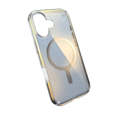 Speck Presidio Lux MagSafe - Etui iPhone 17 (Hyper Mirror Glitter / Silver Metallic)
