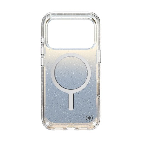 Speck Presidio Lux MagSafe - Etui iPhone 17 Pro (Hyper Mirror Glitter / Silver Metallic)